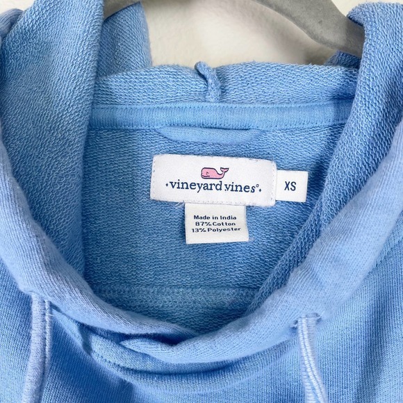 Vineyard Vines Women's Pullover Tie Dye Hoodie Size XS Light Blue and White‎ - Picture 3 of 3